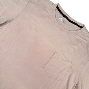 VRST Mens Large T-Shirt Pink Modal Blend Soft Athleisure Pocket Tee L